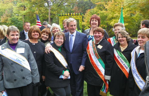 Ladies Ancient Order of Hibernians with Taoiseach Enda Kenny