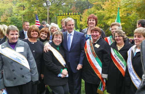 Ladies Ancient Order of Hibernians with Taoiseach Enda Kenny