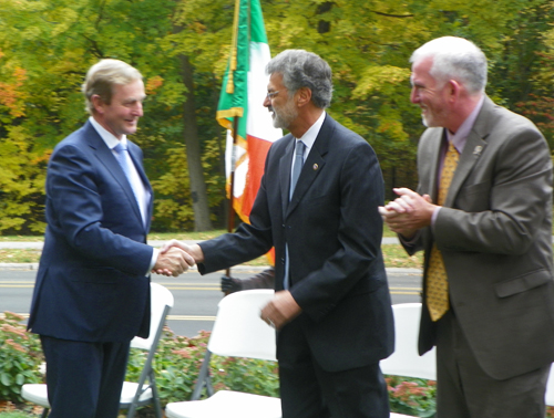Irish Taoiseach Enda Kenny, Mayor Jackson and Council President Martin Sweeney
