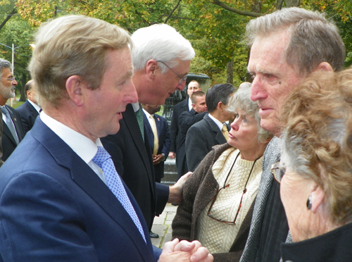 Irish Taoiseach Enda Kenny with Tom & Margaret Lynch