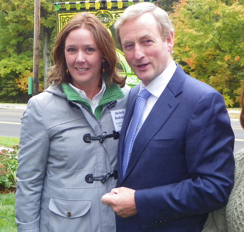 Irish Taoiseach Enda Kenny and Michelle Rodewald