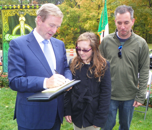 Irish Taoiseach Enda Kenny with