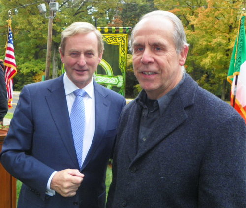Taoiseach Enda Kenny with Mike Wagner