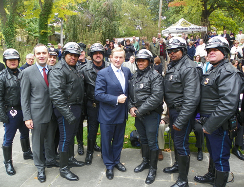 Consul Aidan Cronin, Taoiseach Enda kenny and Cleveland Police