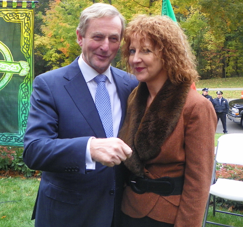 Irish Taoiseach Enda Kenny and Regina Costello