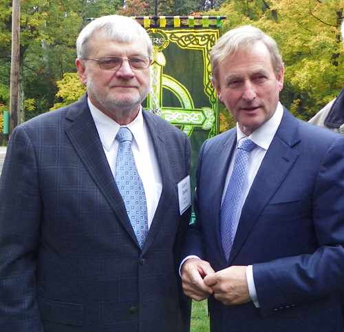 Gerry Quinn and Enda Kenny