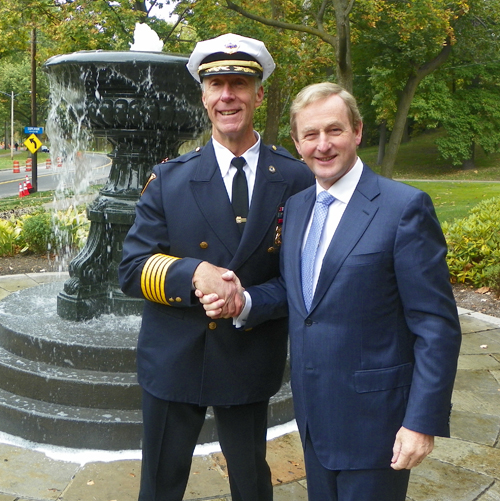 Police Chief McGrath and Taoiseach Enda Kenny