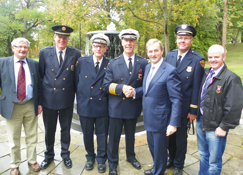 Cleveland Safety Forces and Taoiseach Enda Kenny