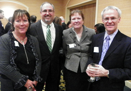 Judy Bartel, Bill Finn, Sister Maureen Burke and Dr. Chuck Welman