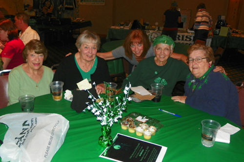 Betty MacArthur, Rita McNeely, Kathie Kintz, Jean Walsh and Claire Trueman