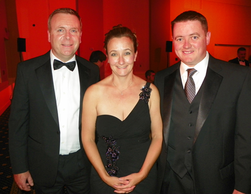Paul Fox with Maria and Mark Owens