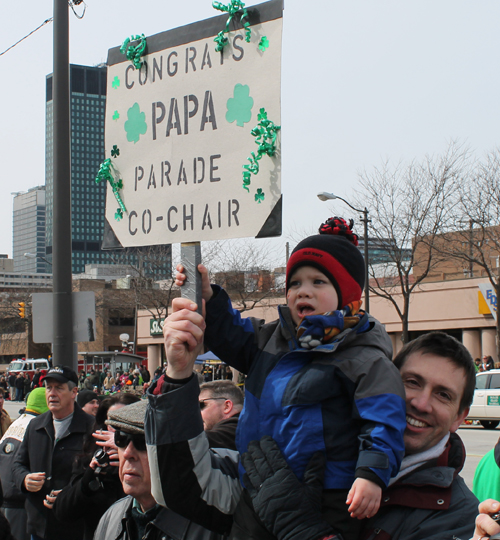 2013 St. Patrick's Day Parade in Cleveland Ohio began on the steps of the Bishop Cosgove Center on Superior