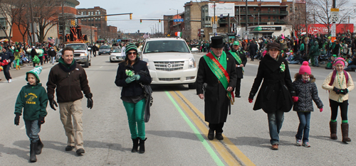 Grand Marshall Kevin McGinty leads the parade