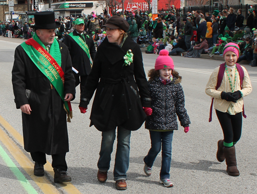 Grand Marshall Kevin McGinty leads the parade