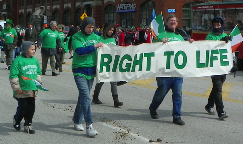 Right to Life at St Patrick's Day Parade Cleveland