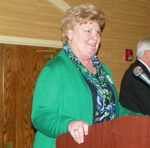 Sister Maureen Doyle, OSU gave the invocation 