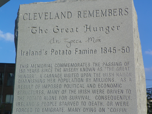 Irish Famine Memorial in Cleveland