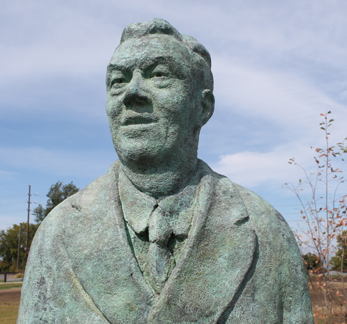 Johnny Kilbane Statue in Battery Park in Cleveland Ohio