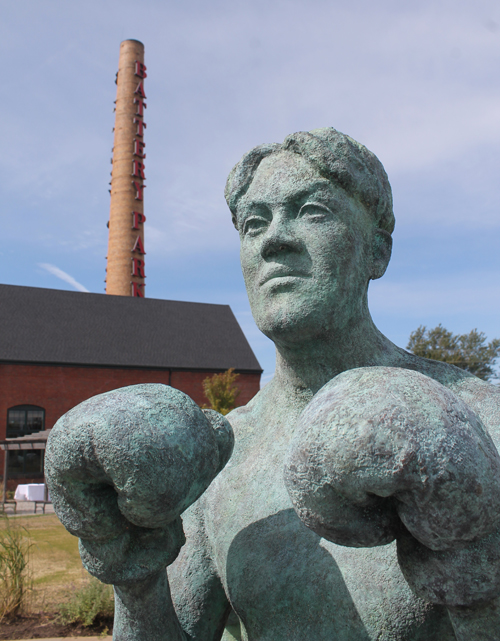 Johnny Kilbane Statue in Battery Park in Cleveland Ohio