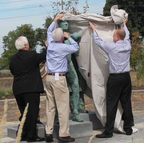 Unveiling the Johnny Kilbane statue in Battery Park