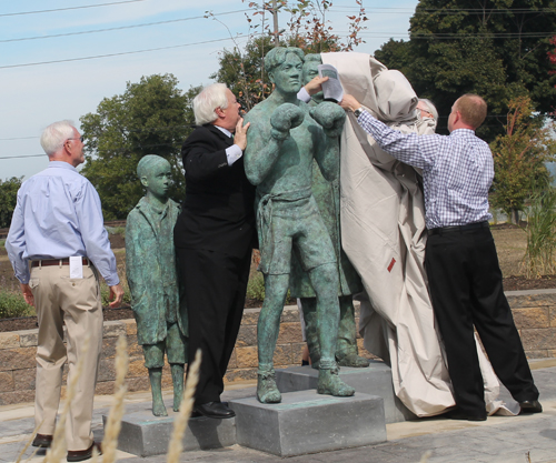 Unveiling the Johnny Kilbane statue in Battery Park