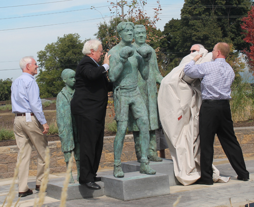Unveiling the Johnny Kilbane statue in Battery Park
