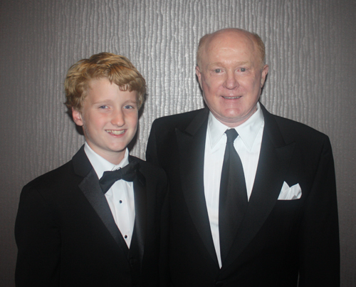 Honoree Ed Crawford and grandson Colin