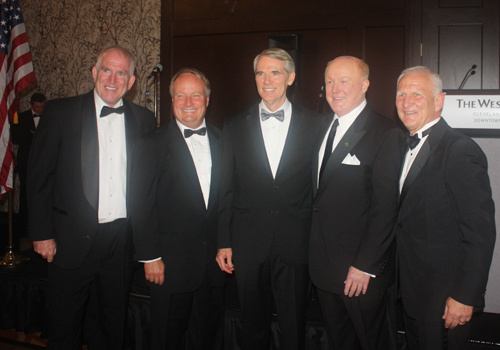 Cleveland Councilman Martin Sweeney, US Congressman Dave Joyce, US Senator Rob Portman, Ed Crawford and County Councilman Jack Schron