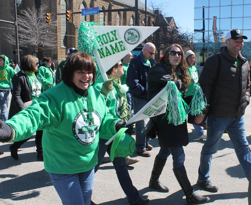 Holy Name High School at 2014 Cleveland St Patrick's Day Parade
