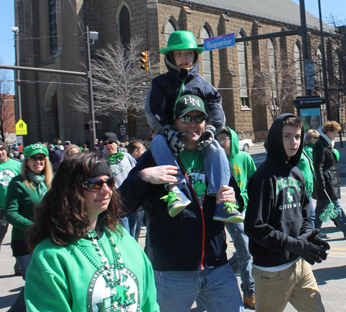 Holy Name High School at 2014 Cleveland St Patrick's Day Parade