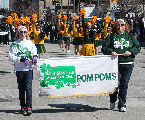 West Side Irish American Club Pom Poms