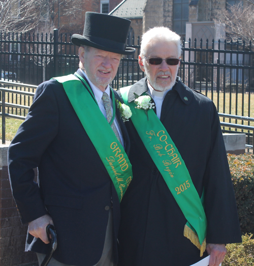 Grand Marshall Daniel Corcoran and Co-Chair Fr. Robert Begin