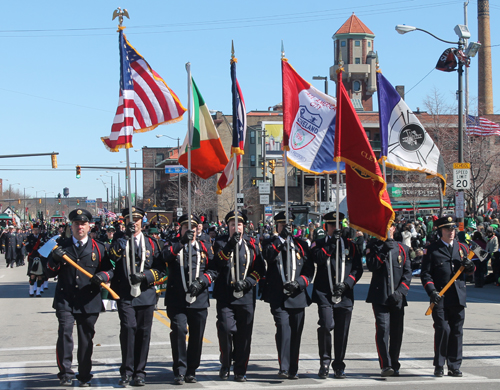 Cleveland Firefighters at St Patrick's Day Parade