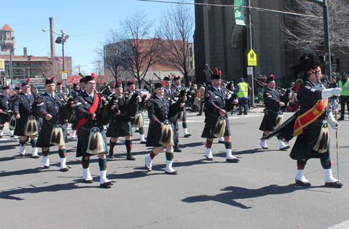 Cleveland Firefighters Memorial Pipes and Drums at St Patrick's Day Parade