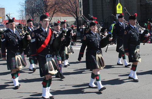 Cleveland Firefighters Memorial Pipes and Drums at St Patrick's Day Parade