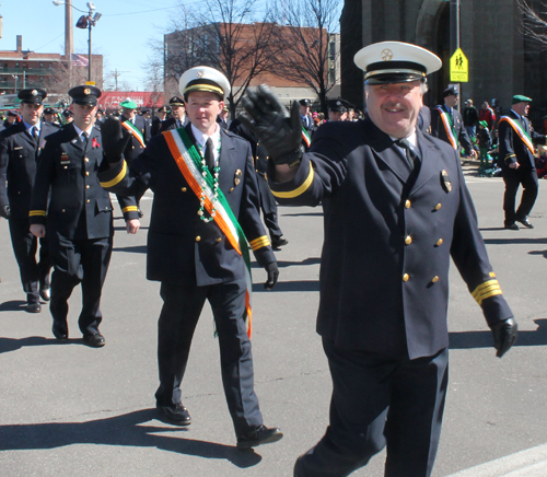 Cleveland Firefighters Shamrock Club at St Patrick's Day Parade