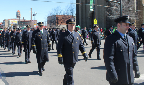 Cleveland Firefighters Shamrock Club at St Patrick's Day Parade