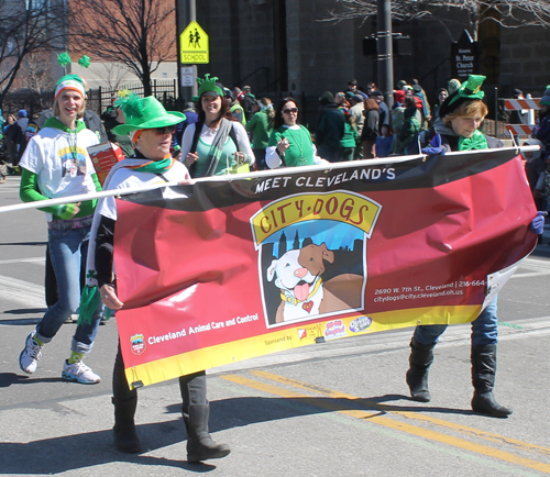 City Dogs Cleveland in the 148th Cleveland St Patrick's Day Parade