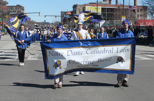 Notre Dame Cathedral Latin High School at 2015 Cleveland St Patrick's Day Parade