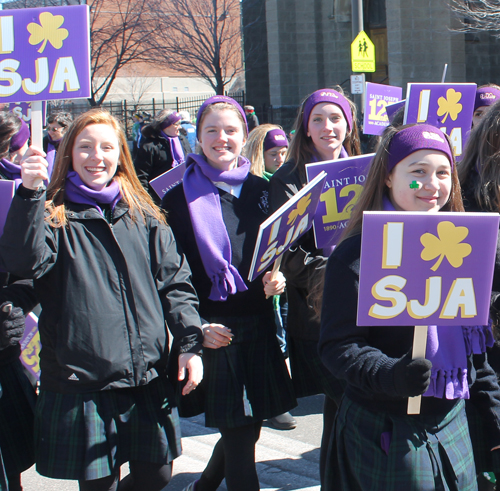 Saint Joseph Academy at 2015 Cleveland St Patrick's Day Parade