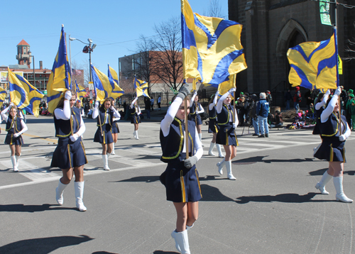 St Ignatius HS Band at Cleveland 2015 St Patrick's Day parade