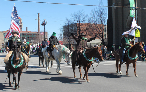 Horses at Cleveland 2015 St Patrick's Day parade