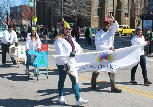 Cleveland Public Library at Cleveland 2015 St Patrick's Day parade