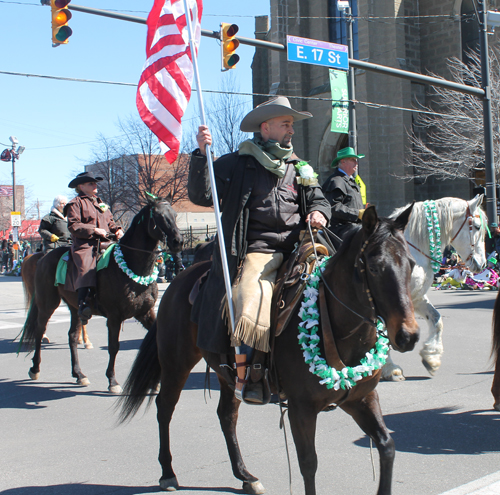 Horses at Cleveland 2015 St Patrick's Day parade