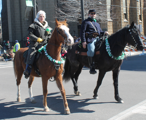 Horses at Cleveland 2015 St Patrick's Day parade