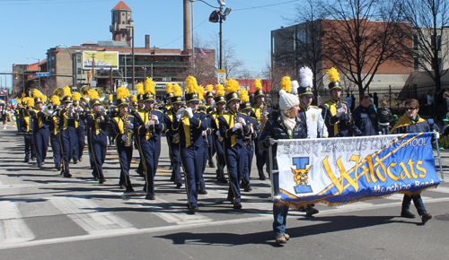 St Ignatious HS Band at Cleveland 2015 St Patrick's Day parade