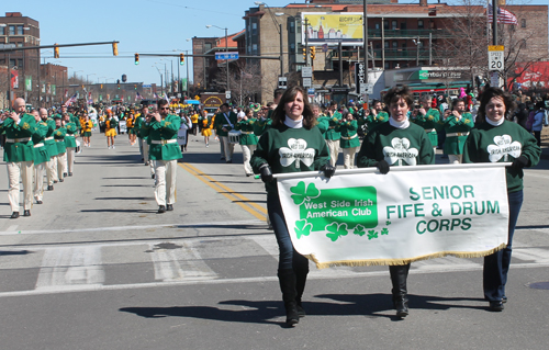 Fife & Drum Corps - West Side Irish American Club in the 148th Cleveland St Patrick's Day Parade