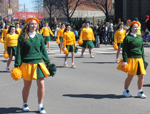 Pom Poms - West Side Irish American Club in the 148th Cleveland St Patrick's Day Parade