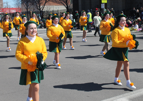 Pom Poms - West Side Irish American Club in the 148th Cleveland St Patrick's Day Parade