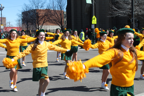Pom Poms - West Side Irish American Club in the 148th Cleveland St Patrick's Day Parade